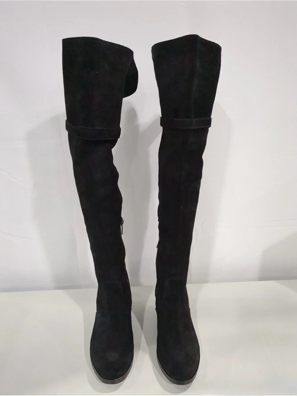 Hardly Worn IOB - Frye “Clara” Tassel Suede Over-the-Knee Boots. Size 6M